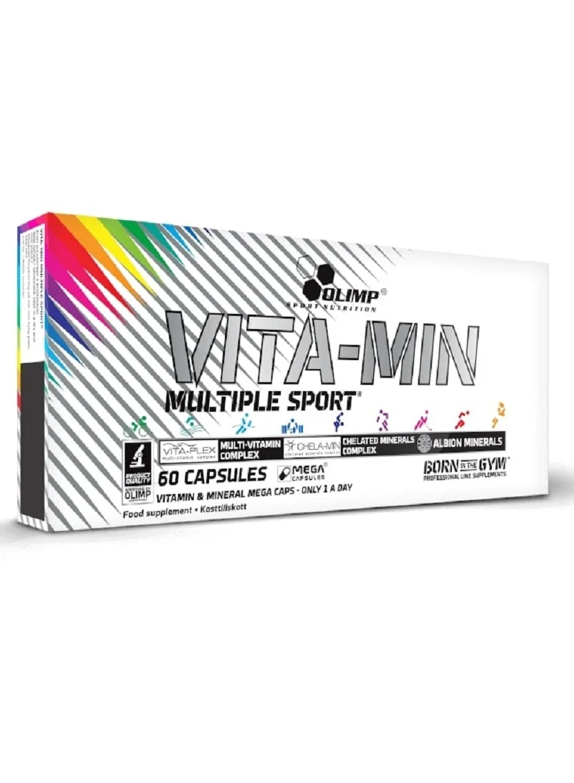 Olimp Vita-Min Multiple Sport Mega Capsules Premium Multivitamin Supplement (60 Capsules) bmlrh