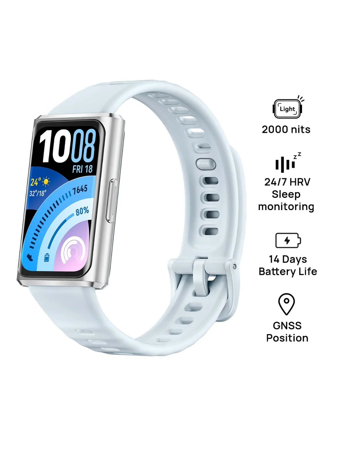 Smart Band 11 Pro Fitness Tracker Watch with GNSS Positioning and Sleep Monitoring (Blue, 44 mm) 16nj2