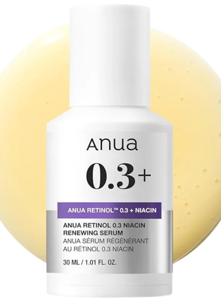 Anua Retinol + Niacin Renewing Serum for Smoother Skin and Brightening Care (30 mL) qy6y8