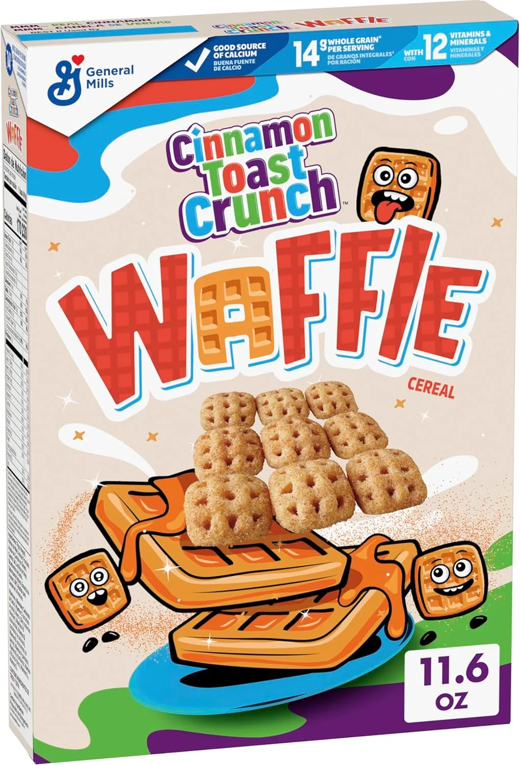 Cinnamon Toast Crunch Waffle Breakfast Cereal (Crispy Cinnamon Flavor, 329 g) h9k1v