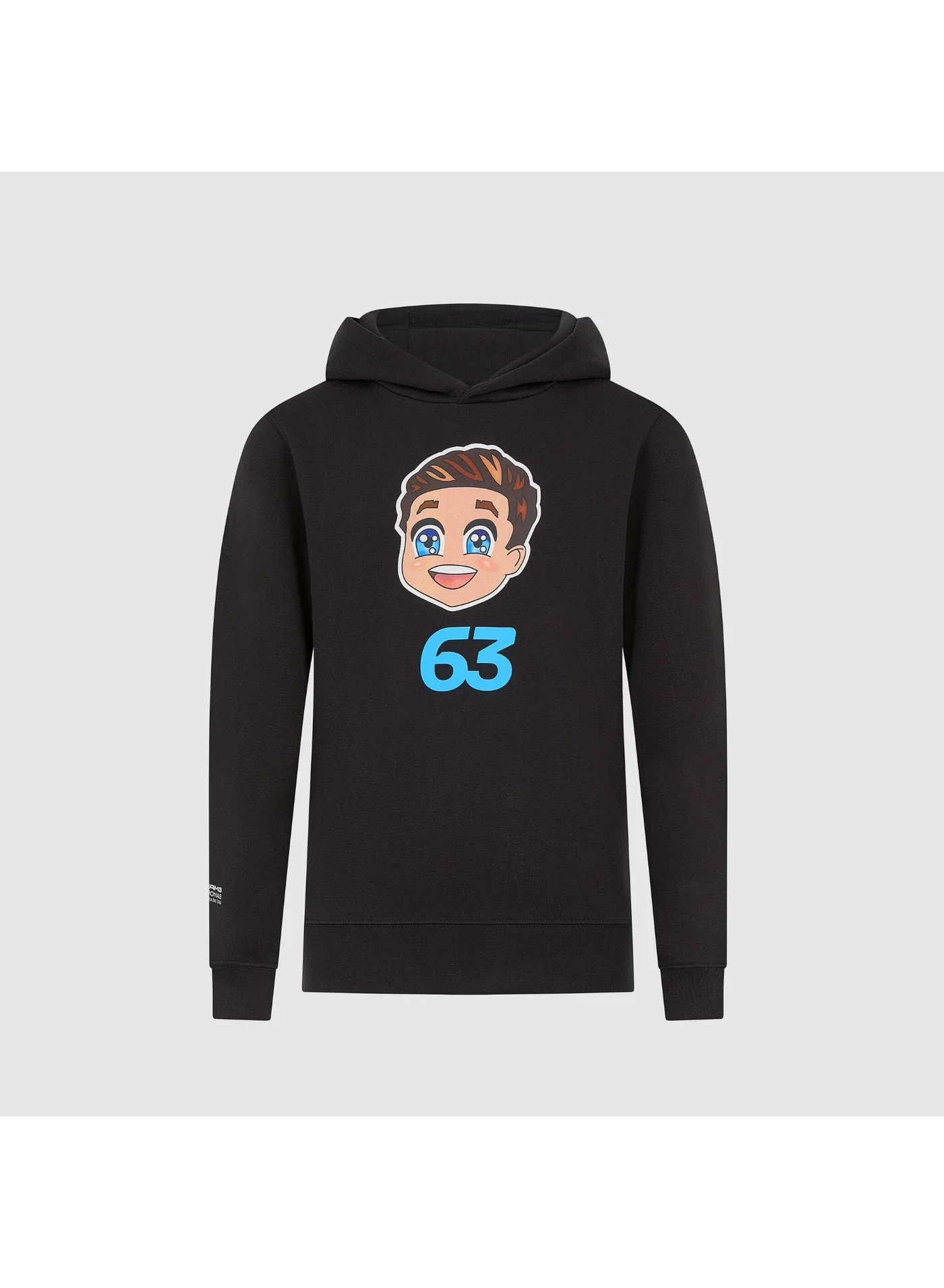 Motorsport Graphic Hoodie for Kids Premium Cotton Pullover (Black, Kids Size) 4rcnw