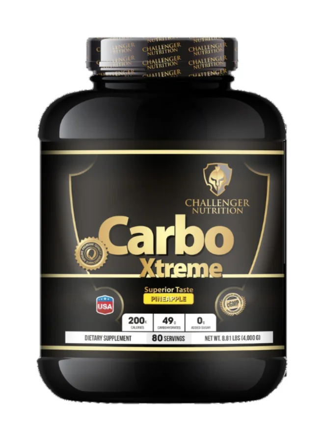 Challenger Nutrition Carbohydrate Energy Powder Pineapple Flavor Premium Endurance Fuel (4.0kg) wqo08