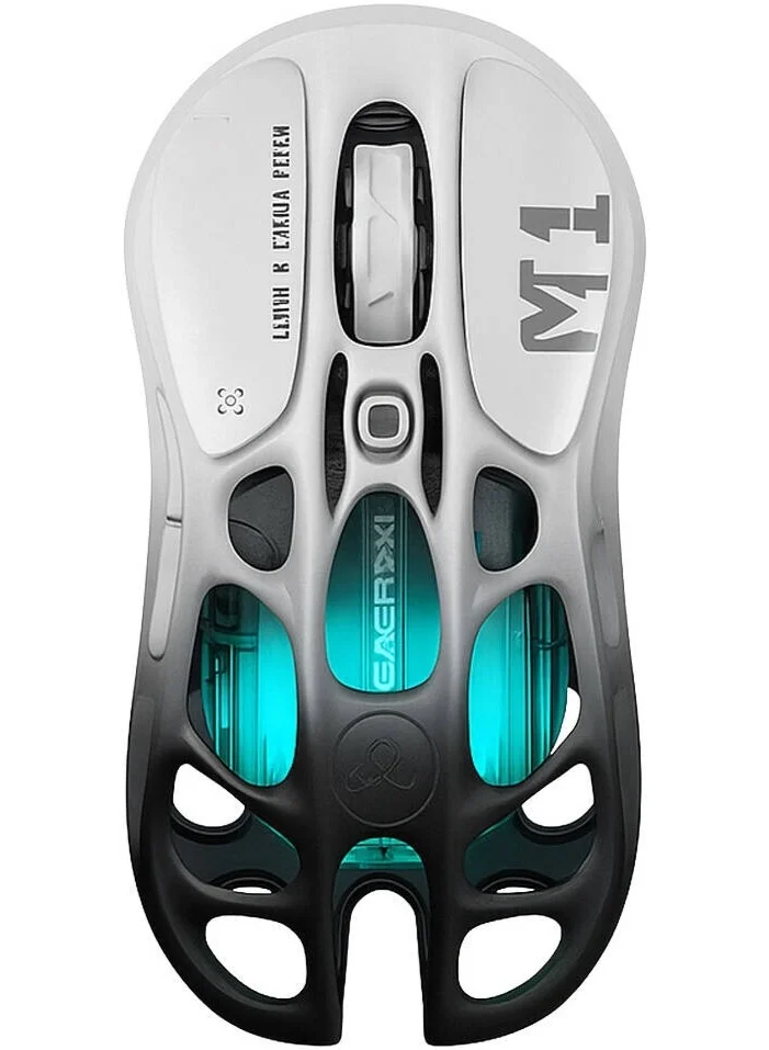 Gravastar Mercury M1 Pro Wireless Gaming Mouse Magnesium Alloy Skeleton Design (Gradient Black) qnm07
