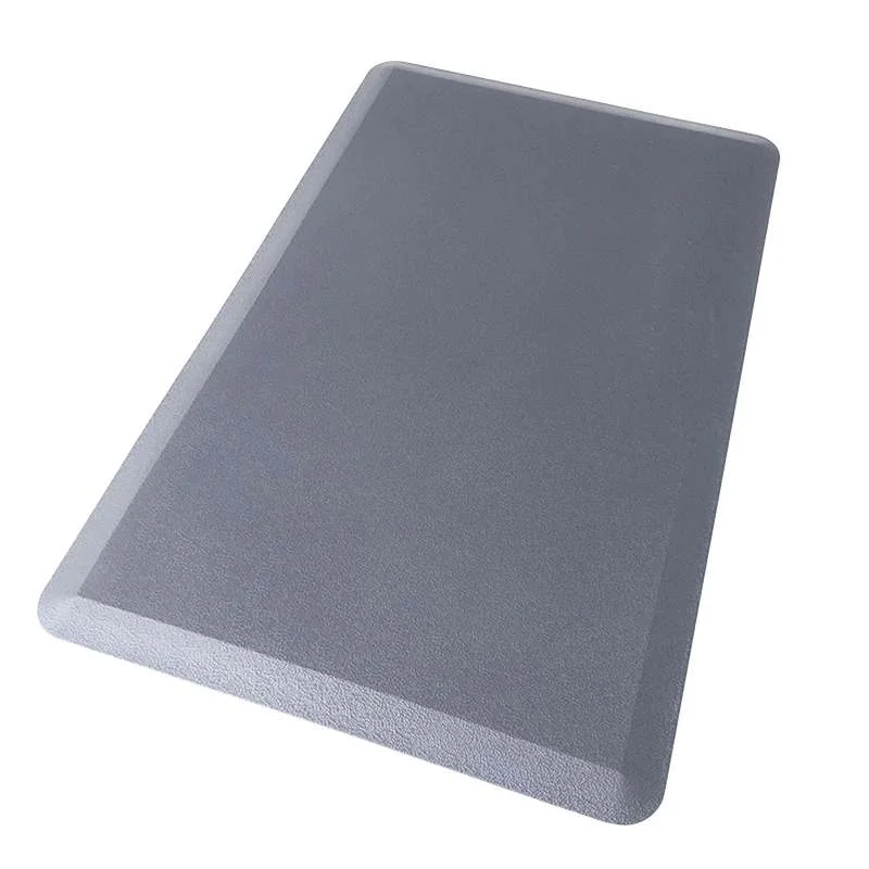 Premium Anti-Fatigue Floor Mat Cushioned PVC Non-Slip Waterproof Surface for Kitchen and Home (Light Grey, 90 cm x 60 cm) js68c