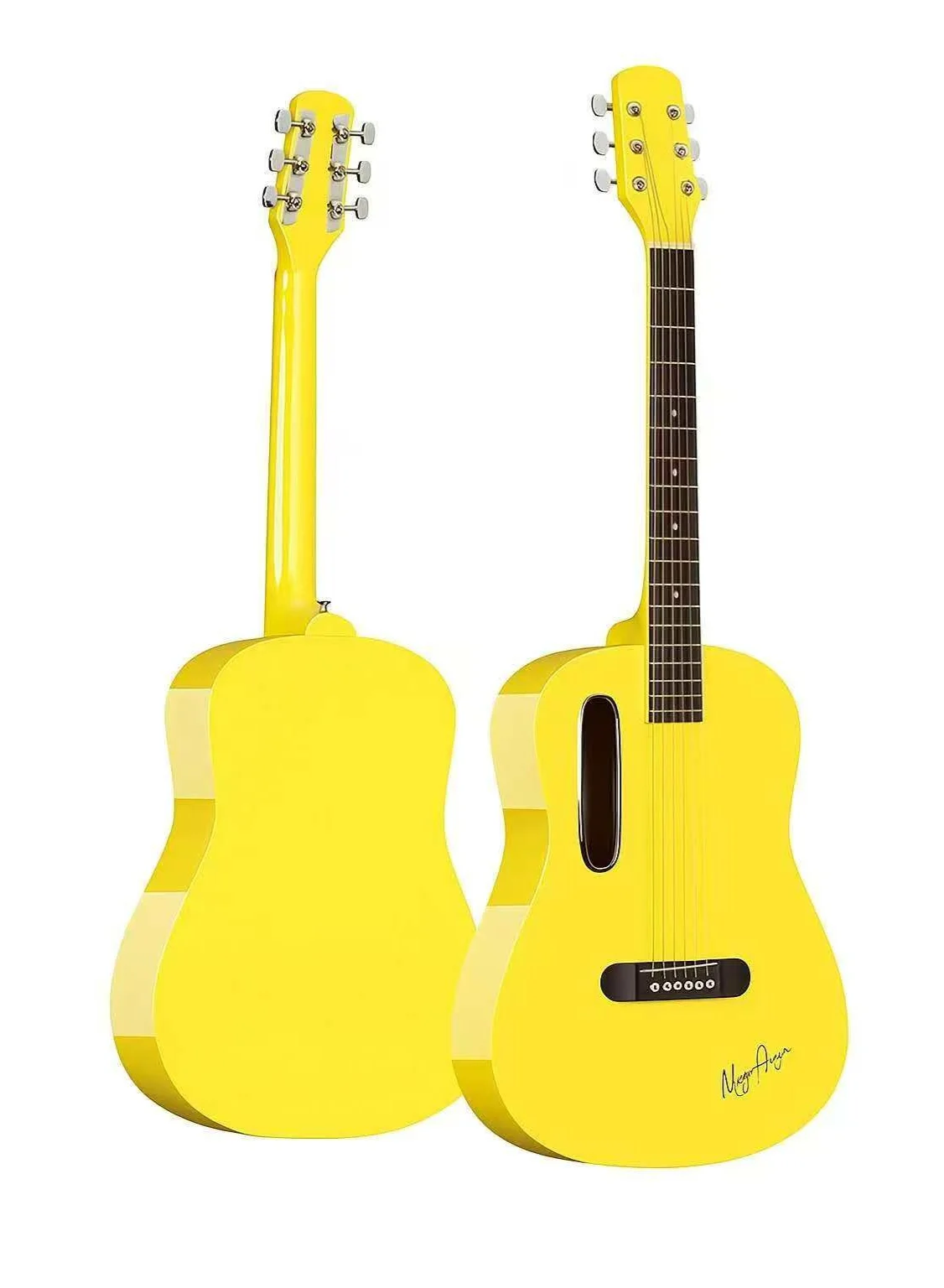 Megarya GS-X1 Signature Series Acoustic Guitar Premium African Tonewood (Yellow, 6-String) 0u6db