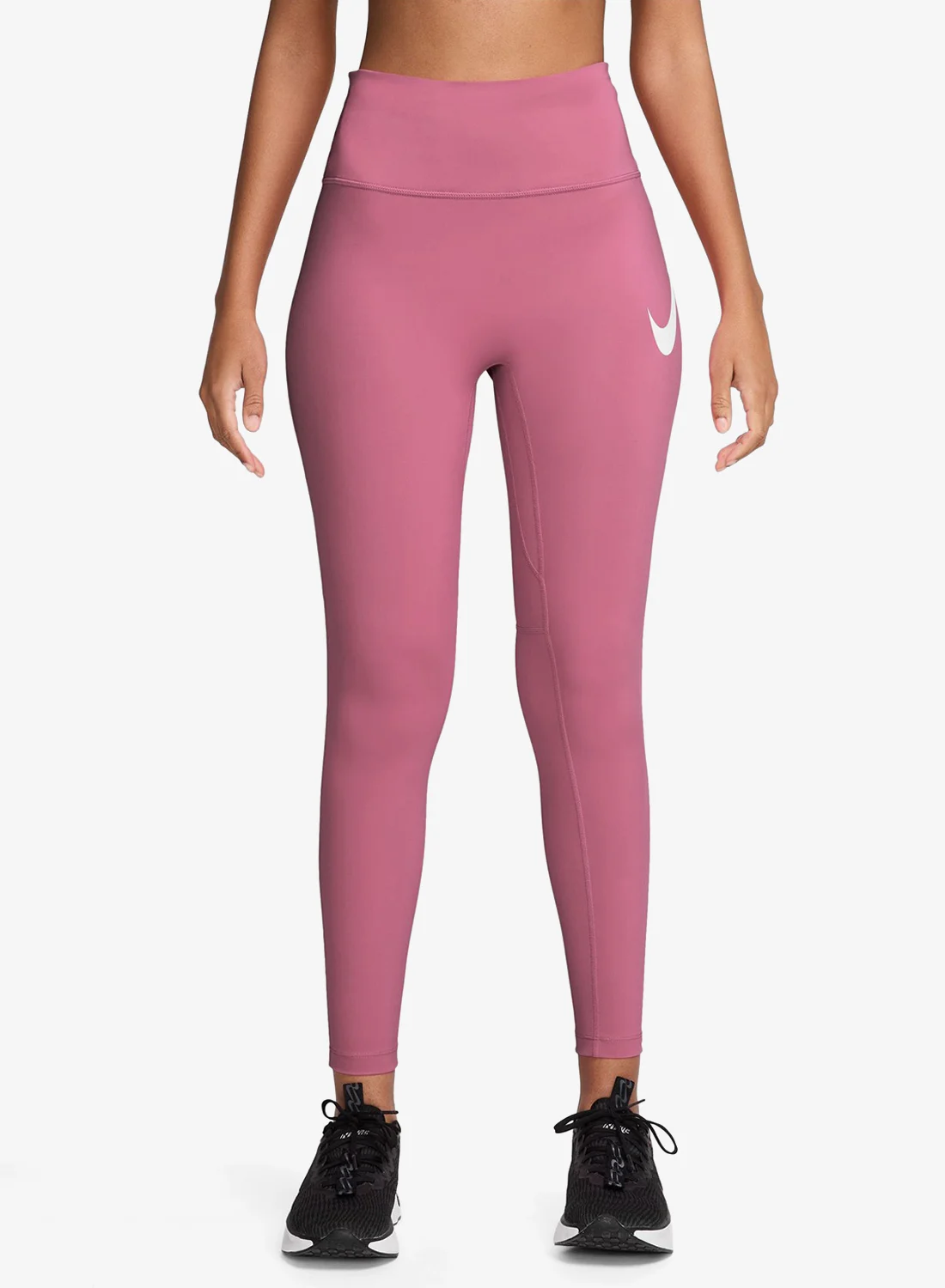 Athletic High-Rise 7/8 Length Performance Tights Moisture-Wicking Compression Leggings for Women (Black, Medium) gup6b