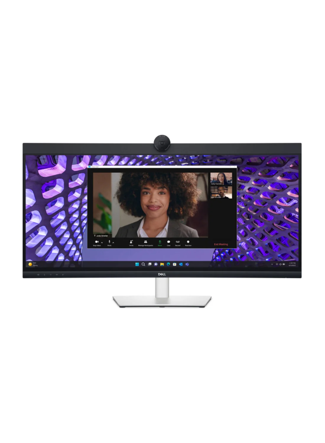 Premium 34-Inch Curved Conferencing Monitor WQHD IPS Display with Built-In Camera and Speaker (Black, 34-Inch) z88hn