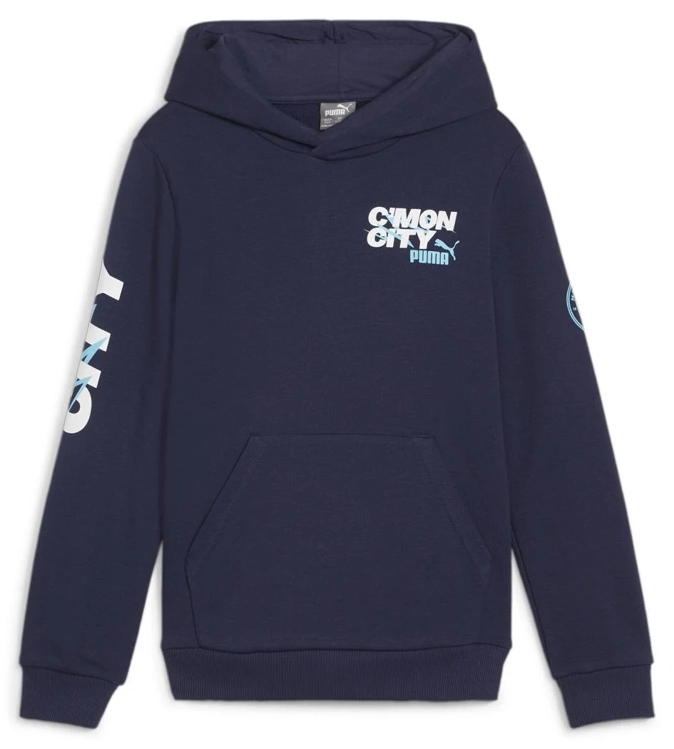 Sport Kids Unisex Football Club Hoodie Premium Cotton Pullover (Blue, 120 cm) zbhus