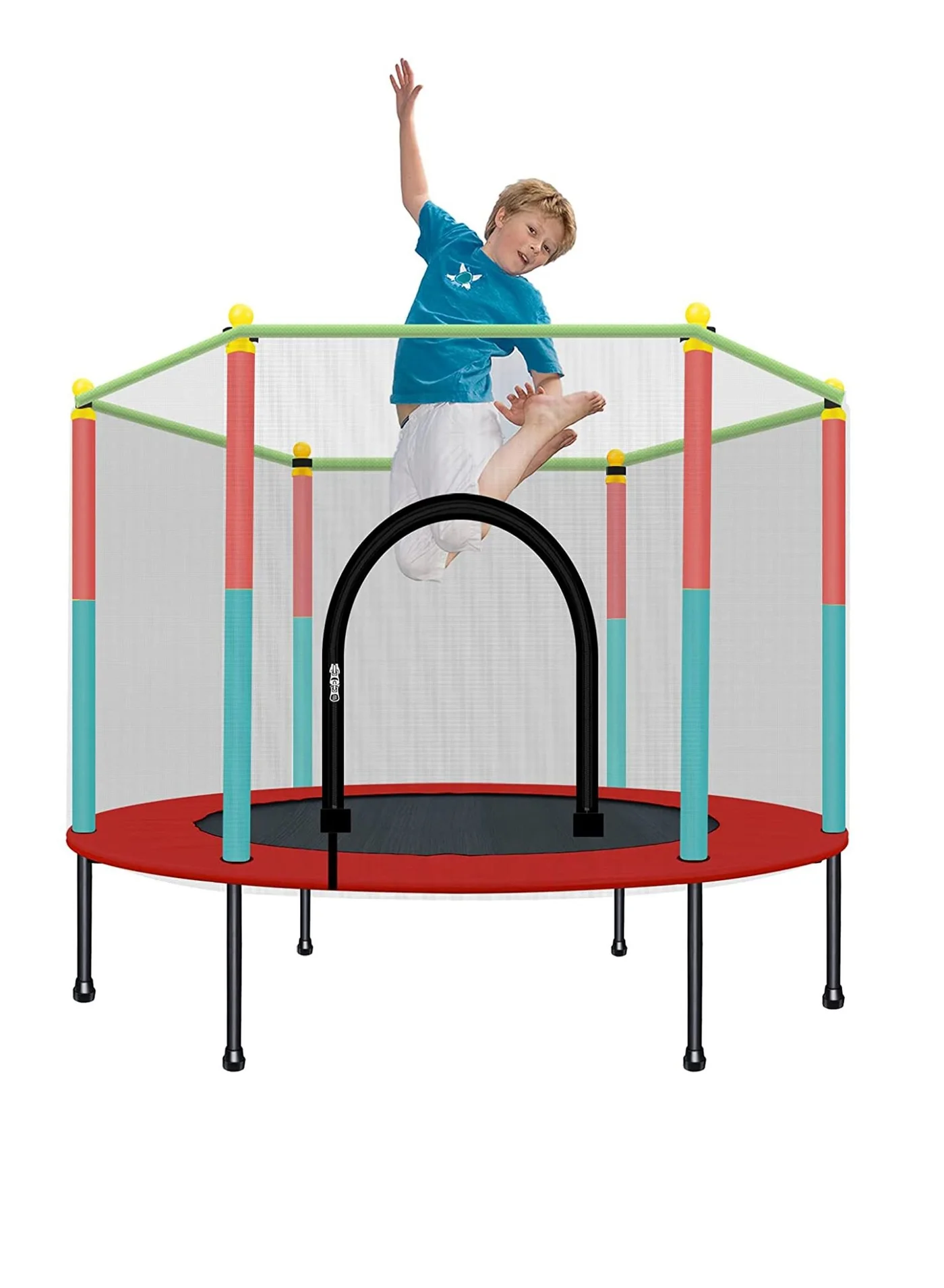 DubaiGallery Indoor Round Trampoline with Safety Enclosure Net for Kids (120 cm) whs0l