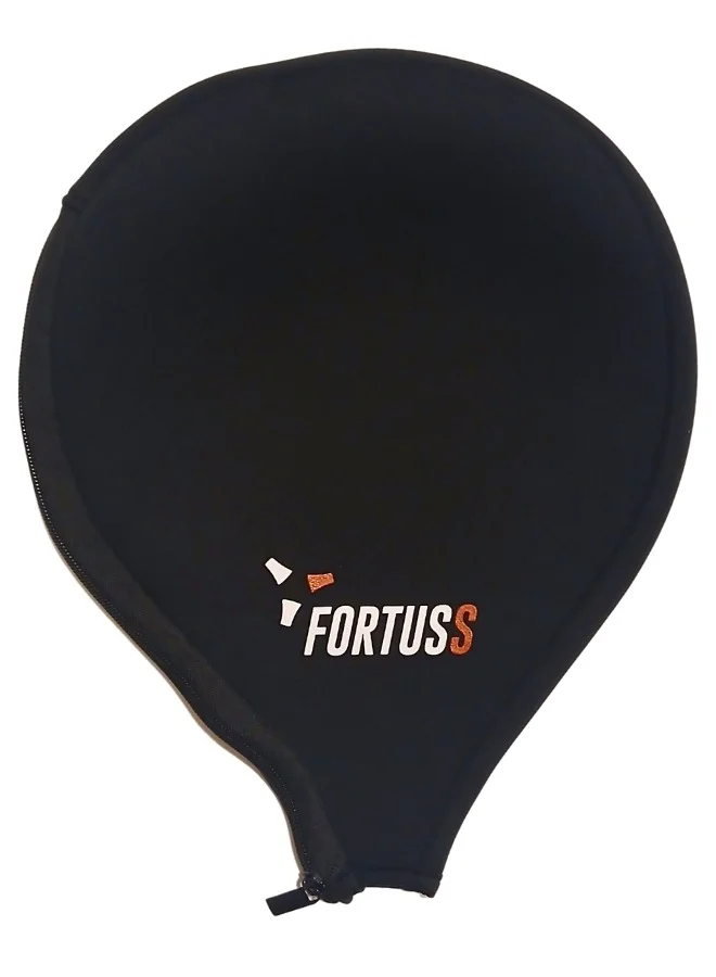 Fortuss Padel Racket Protective Cover (Premium Neoprene, Shock-Absorbing, Zipper Closure, Black, 1 Piece) jbprz