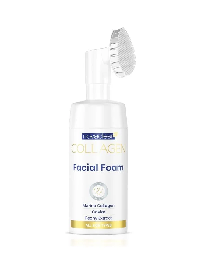 Novaclear Collagen Facial Foam Premium Cleansing Wash for All Skin Types (100 mL) l8mj1