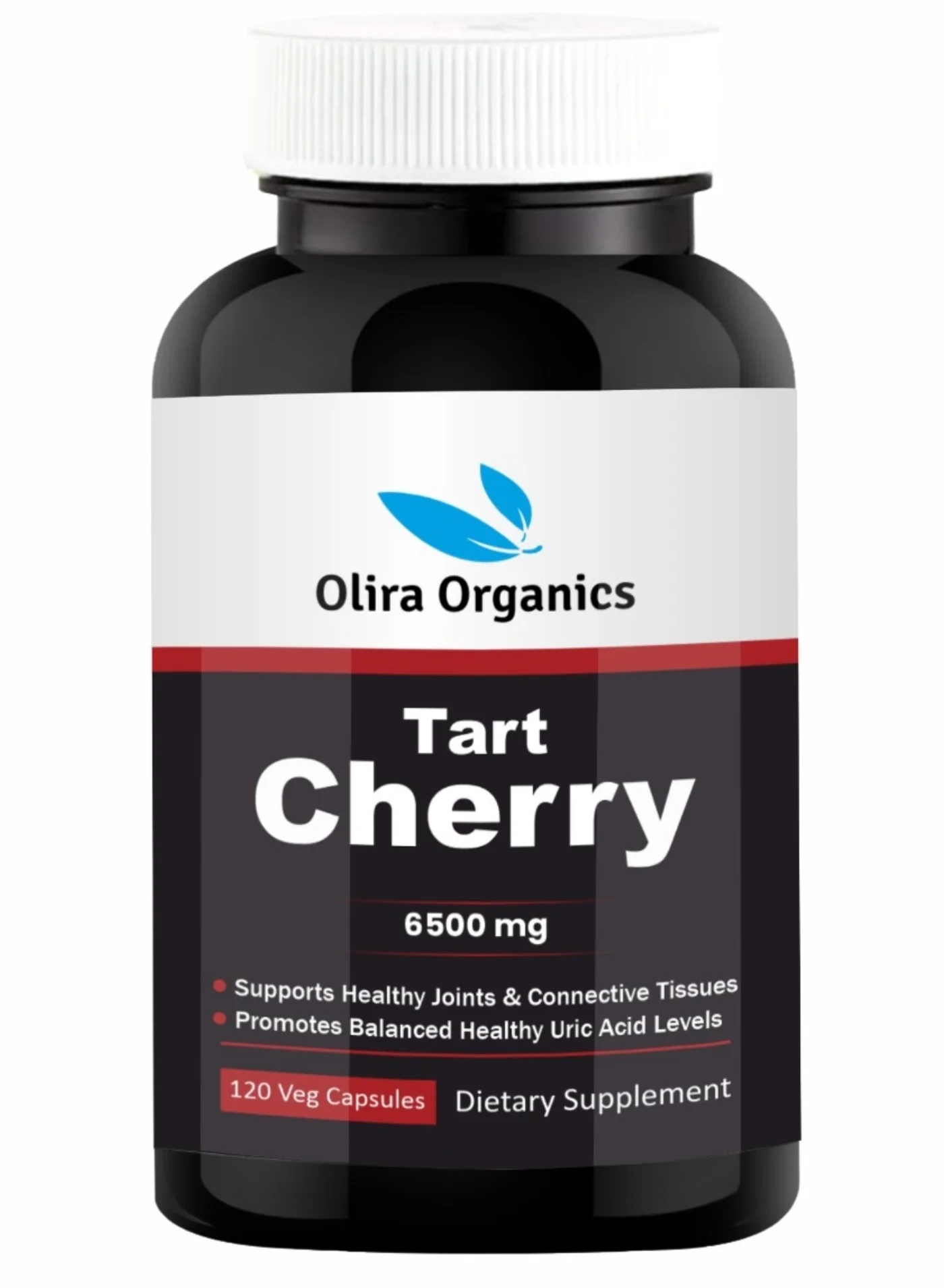 Olira Organics Tart Cherry Extract Capsules (Premium Joint Support, 120 Veg Capsules) 9b7v5