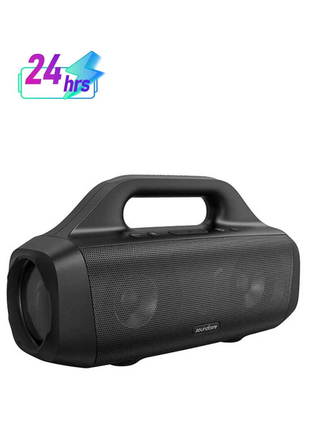 Premium Portable Bluetooth Outdoor Speaker with Titanium Drivers and BassUp Technology (Black) o6mx8