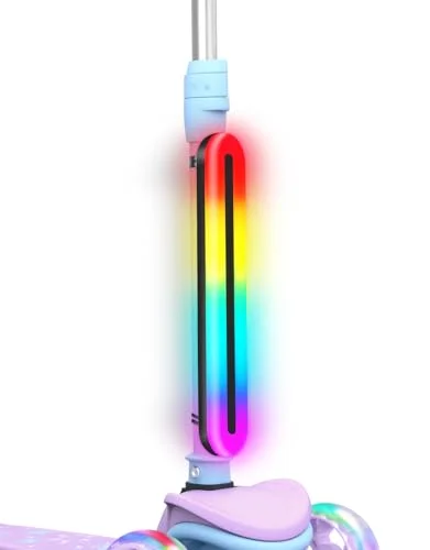 LED Scooter Frame Light for Night Riding 11 Flashing Modes Waterproof Safety Accessory for Bicycles and Electric Kick Scooters (Universal Fit) tp76m