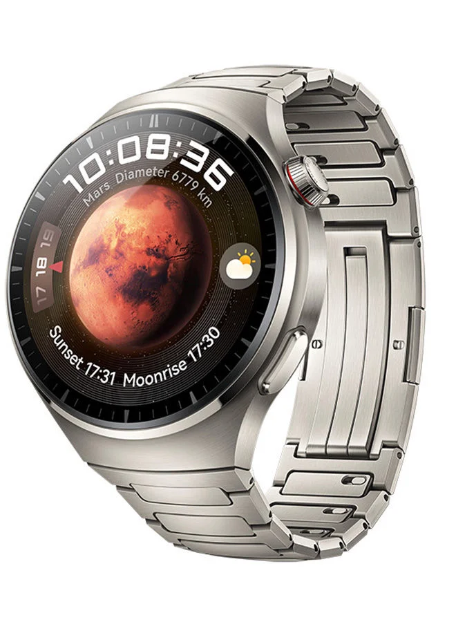 Premium Pro Smartwatch with Sapphire Glass and eSIM Cellular Calling (Titanium Silver, 48 mm) 12zif