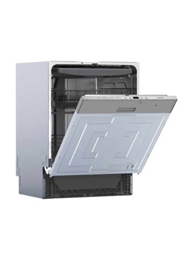 Bompani 60cm Built-In Dishwasher with 14 Place Settings and 8 Wash Programs (Silver, 60cm) aroaq