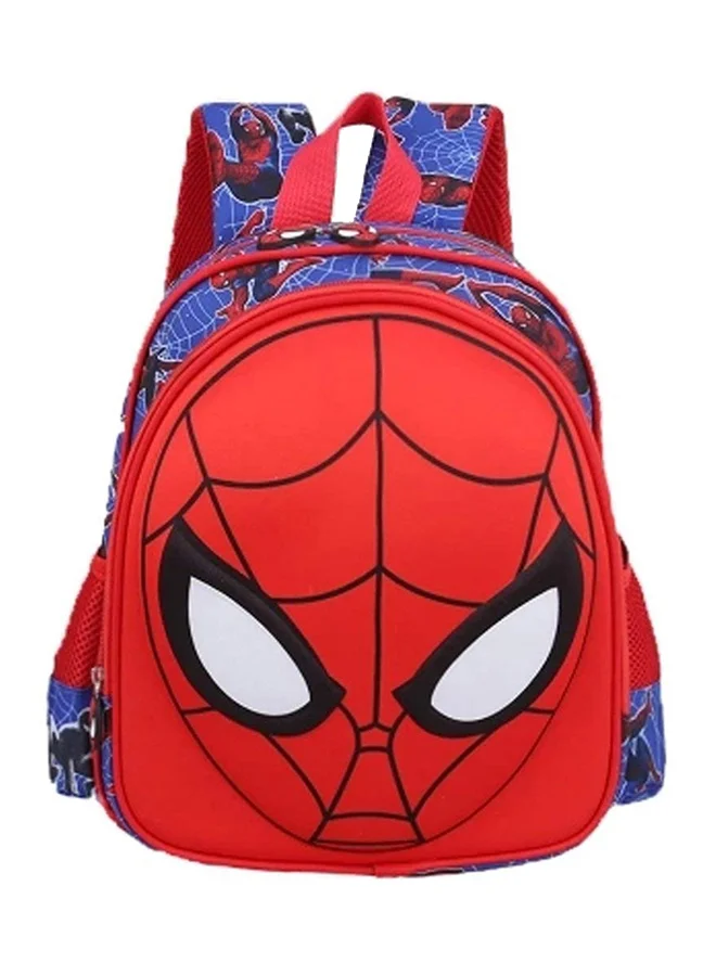 QiaoKai 3D Superhero Kids Backpack Lightweight School Bag (Red/Blue, 35 cm) p05h7