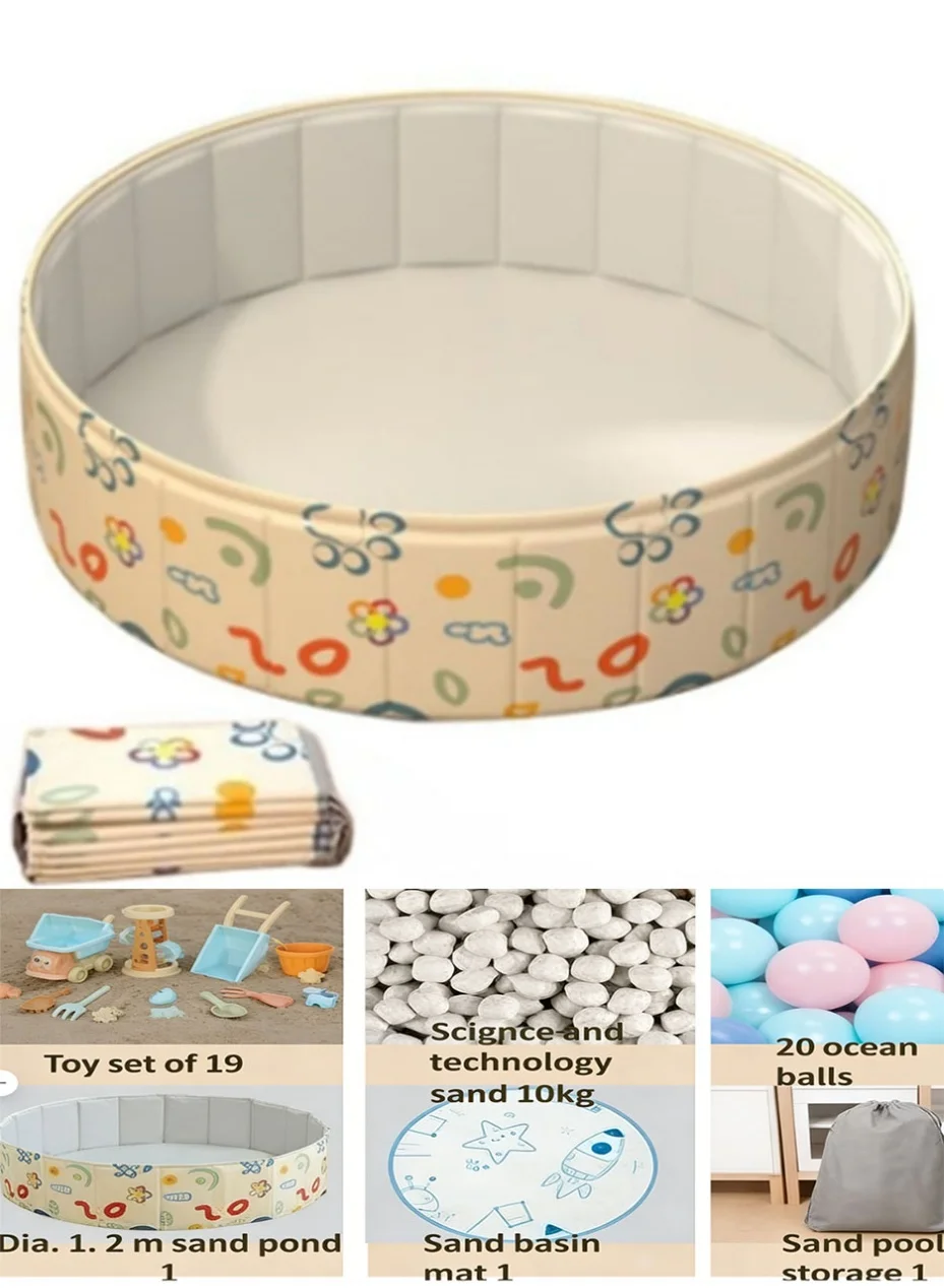 Arabest Kids Ball Pit Foldable Play Pool Premium Portable Activity Center for Indoors and Outdoors (100 cm) 1fsxs