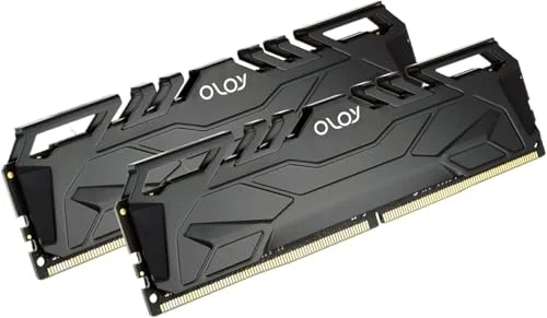 Desktop Gaming RAM 16GB Kit 2x8GB DDR4 3200MHz CL16 UDIMM Memory Module (Black) 5q5kf