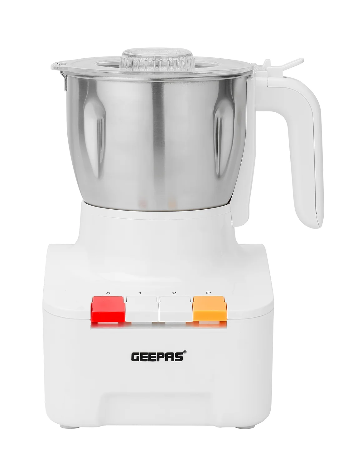 GEEPAS Electric Food Processor and Spice Grinder with Stainless Steel Blades (White, 300 g) 0qjm2