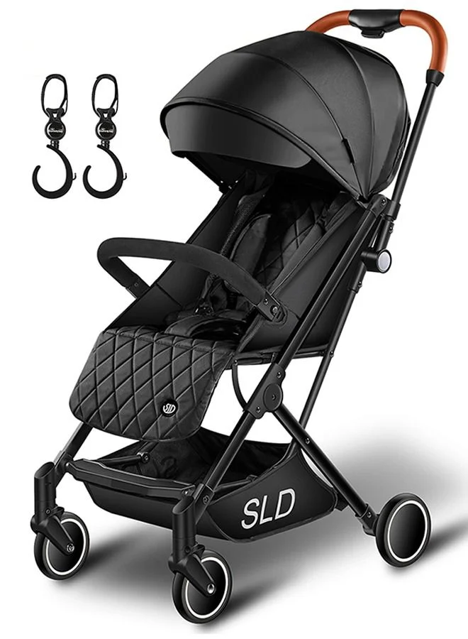 TEKNUM Travel Lite Stroller Compact Foldable Design for Travel and Daily Use (Black) hua2j