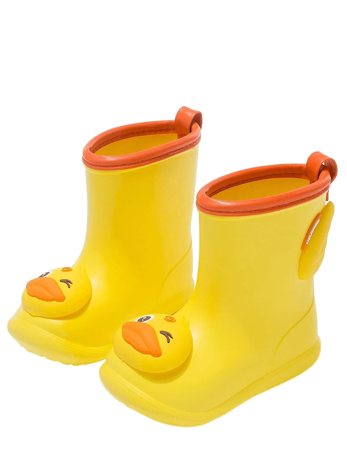 Barakah Toddler Rain Boots Waterproof EVA Non-Slip Wellies with Easy-On Handles for Kids Outdoor Play (Multi-Color, 15 cm) po4gh