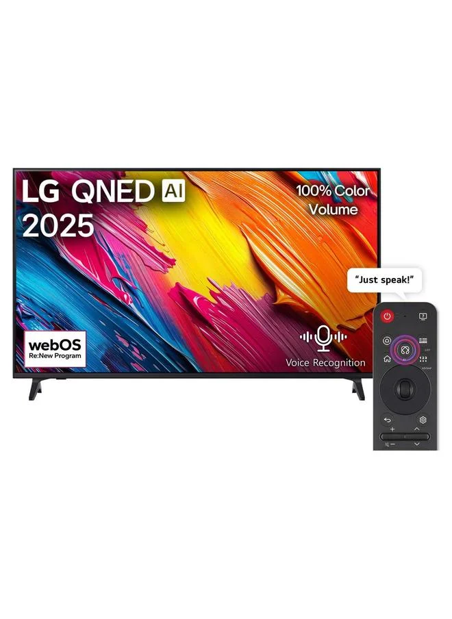 Ultra-HD 86 Inch QNED 4K Smart TV (2025 Model, 60Hz, WebOS25, AI Processor, HDR10, Black, 218 cm) 4pw0p