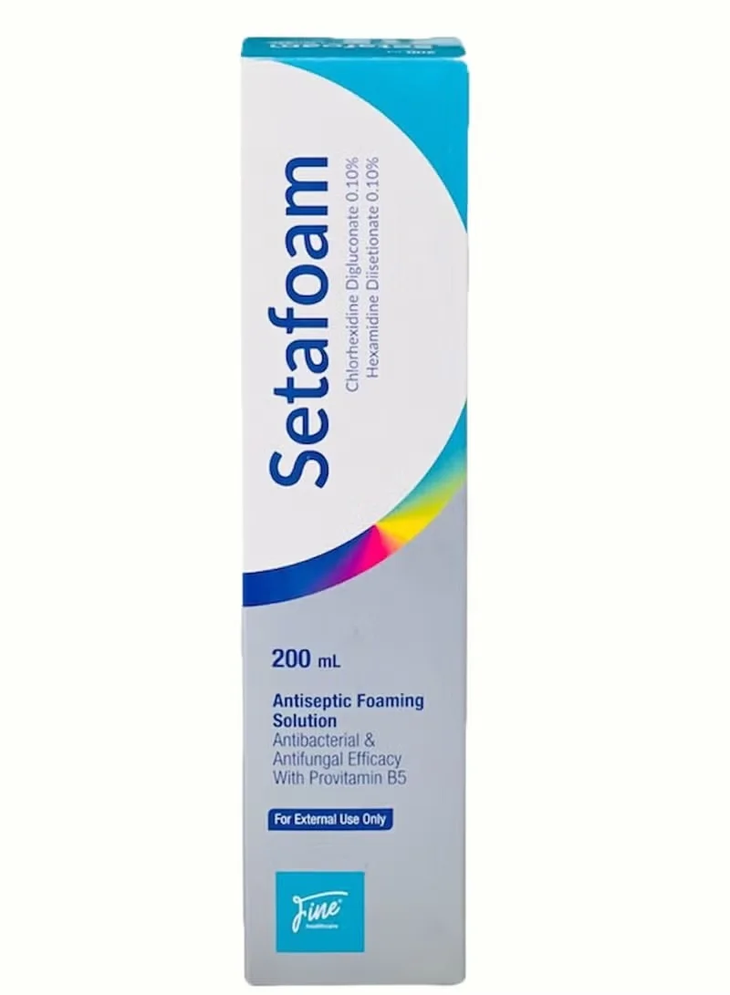 Fine Setafoam Antiseptic Foaming Solution Premium Hygiene Cleanser (200 mL) igyop
