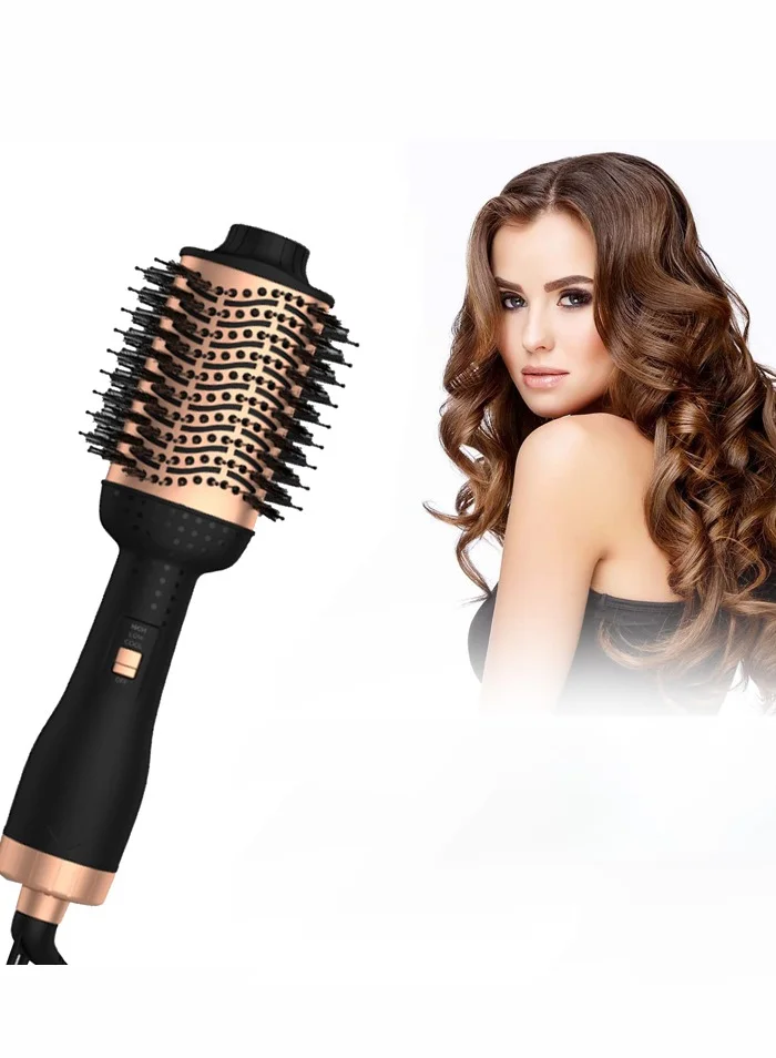 Joshberg 3-in-1 Ceramic Hair Dryer Brush and Styler, Negative Ion Volumizing Hot Air Tool for All Hair Types (1 Piece) d100z