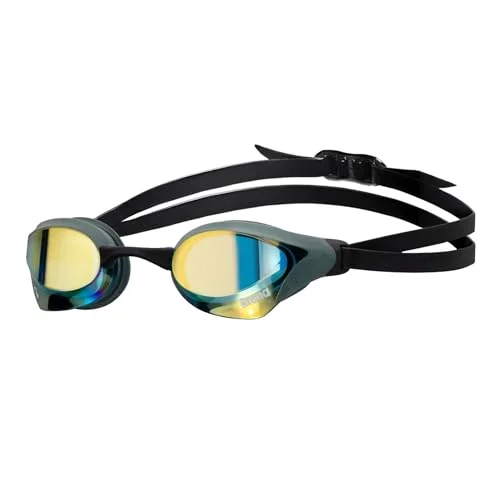 Professional Racing Swim Goggles Anti-Fog Mirrored Lens (Aqua Sage Black, Adult) 0y0yw