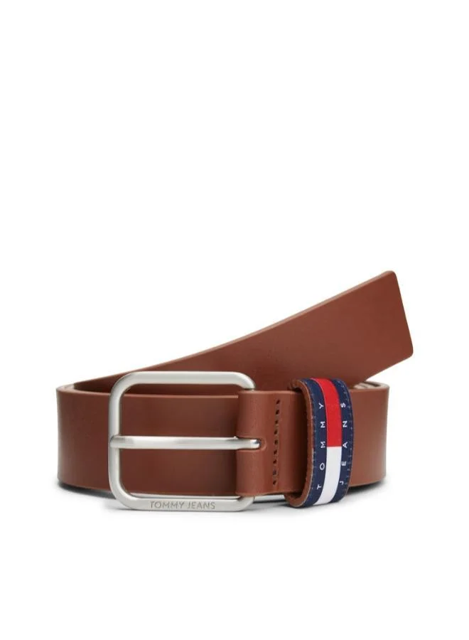 Premium Logo Hole Leather Belt Adjustable Waist Accessory for Men and Women (One Size) kxrqc