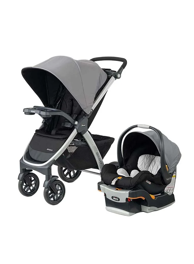 Premium Travel System Stroller and Infant Car Seat Combo with Stay-In-Car Base (Camden, 17.5 kg) gxp5o