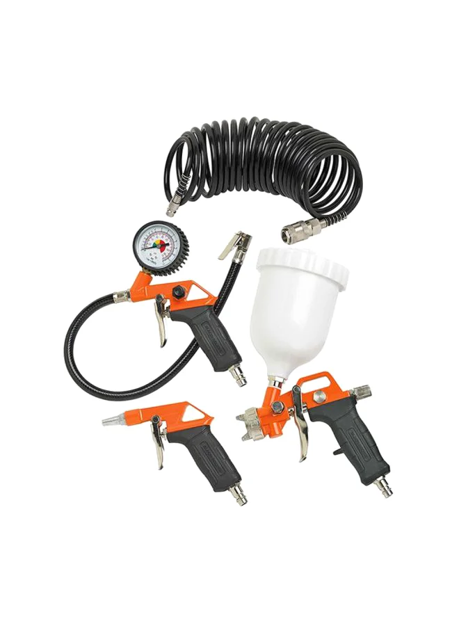 Premium 4-Piece Air Tool Kit Heavy-Duty Pneumatic Accessory Set for Workshop Maintenance (4-Piece) l2nqh
