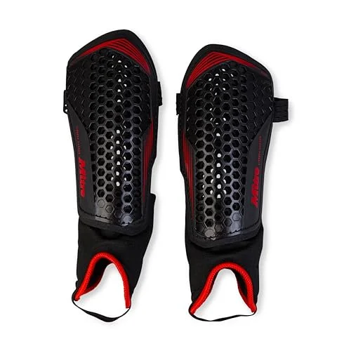 Premium Soccer Shin Guards Protective Gear for Adults and Kids (Black, 18 cm) 0y7b7
