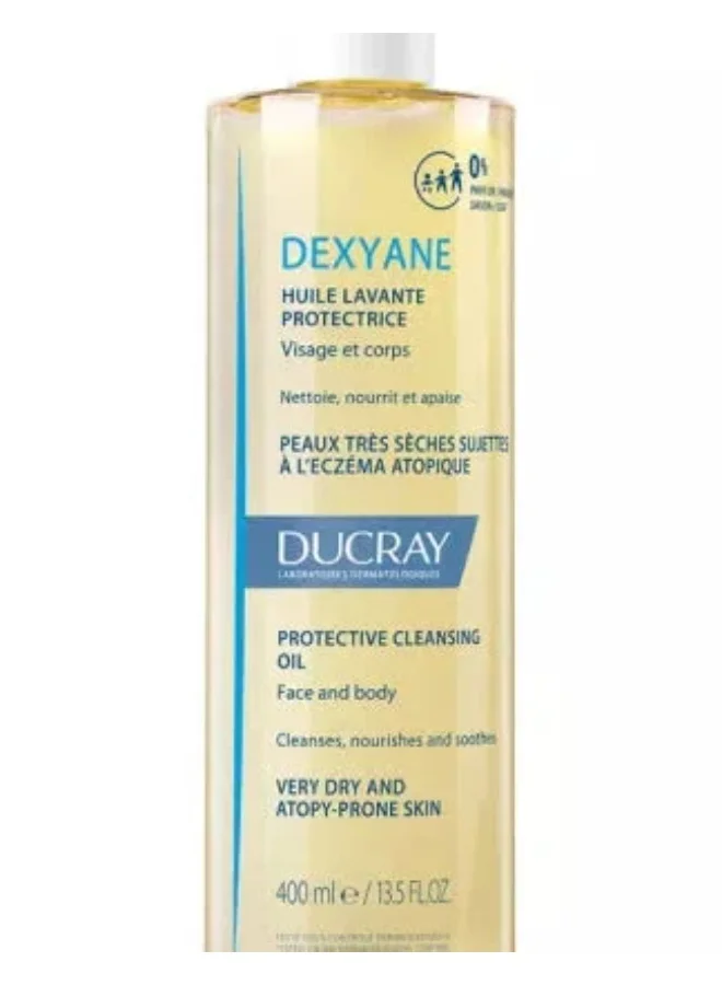 Dexyane Protective Cleansing Oil Fragrance-Free Gentle Daily Face and Body Wash (400 mL) 5nidm