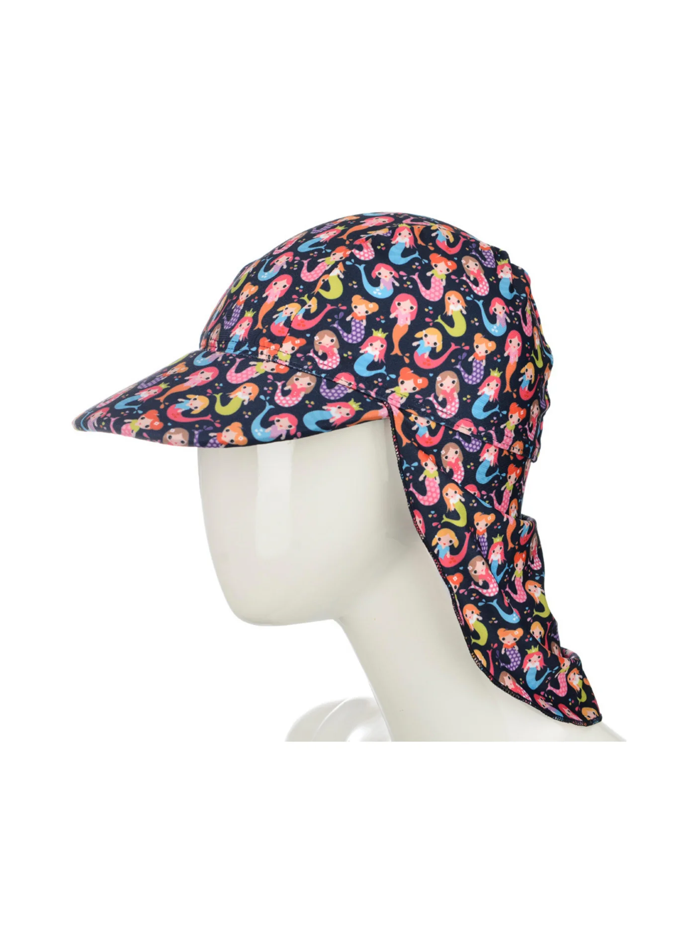 Slipstop Mermaid Junior Sun Hat Lightweight UV Protection Wide Brim (Kids, One Size) sqd2p