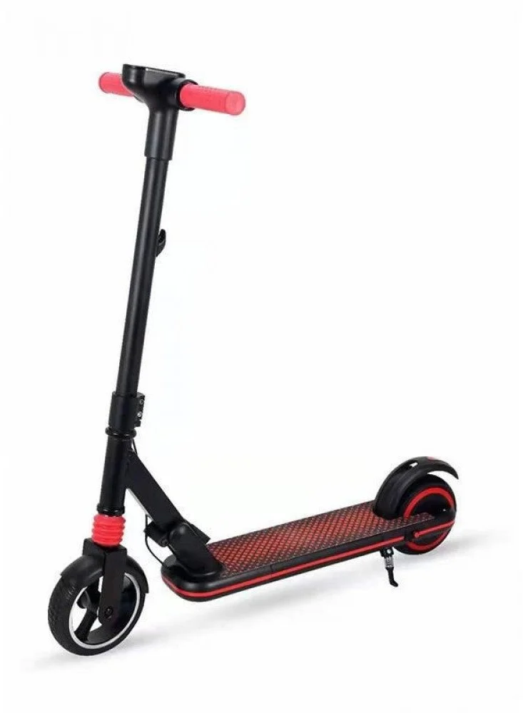 Crony JL019 Kids Electric Scooter with LED Display and Aluminum Alloy Frame (Black, 7-Inch Tires) uwmqo