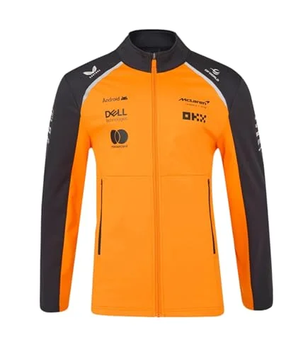 Premium Formula Racing Team Softshell Jacket Water-Resistant Windbreaker (Black, 4XL) m2ek1
