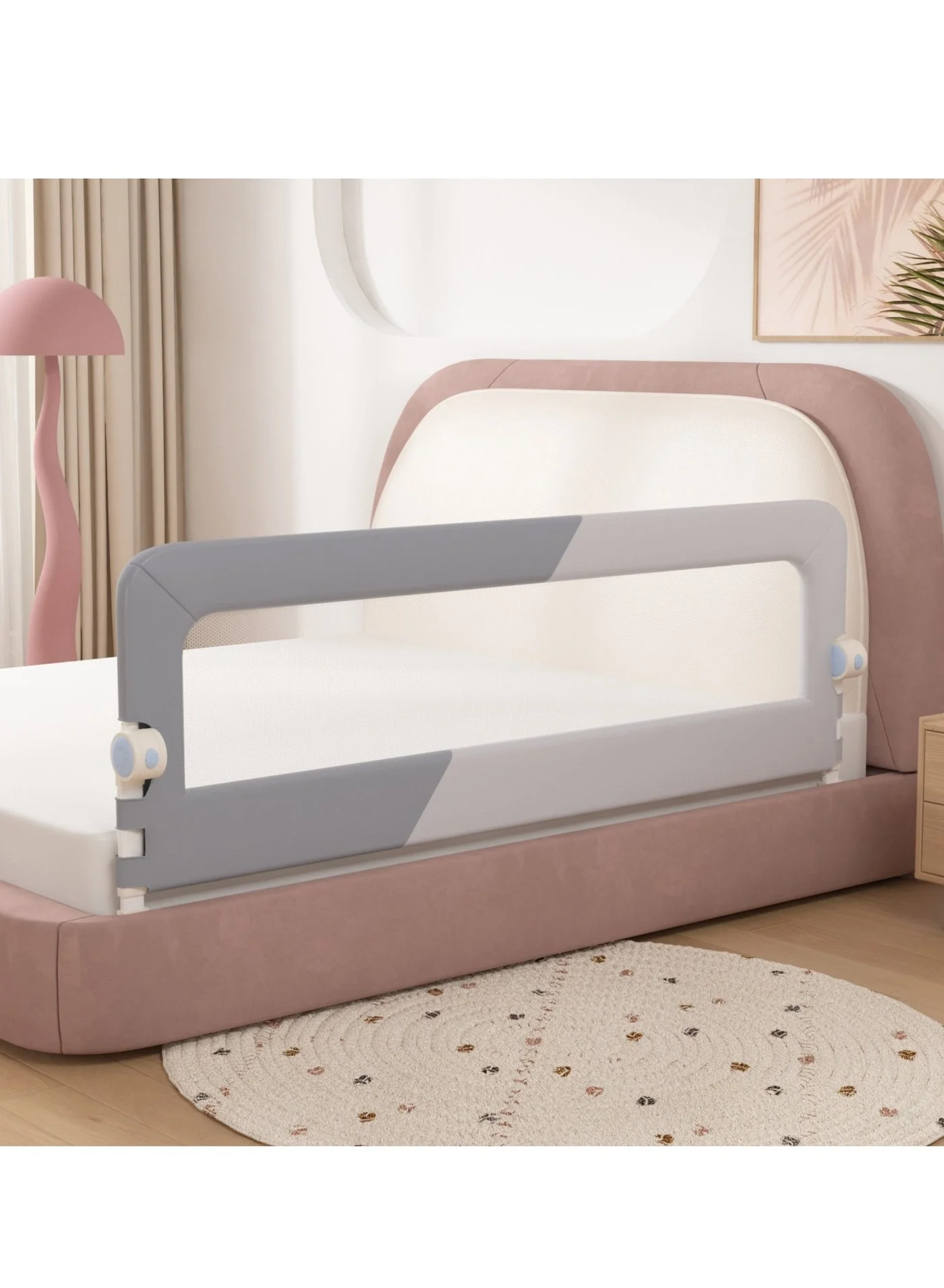 Bluejw Foldable Bed Guard Rail for Toddlers - Premium Safety Side Barrier for Twin to King Size Beds (150 cm) evdbe