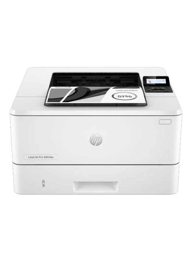 Premium Wireless Monochrome Laser Printer High-Speed Office Document Printing (White) 4f1kk
