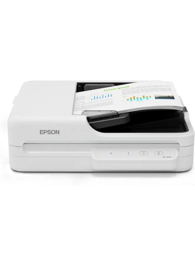 Compact Flatbed Scanner High-Resolution Document Imaging Device for Home and Office (White) u1u9m