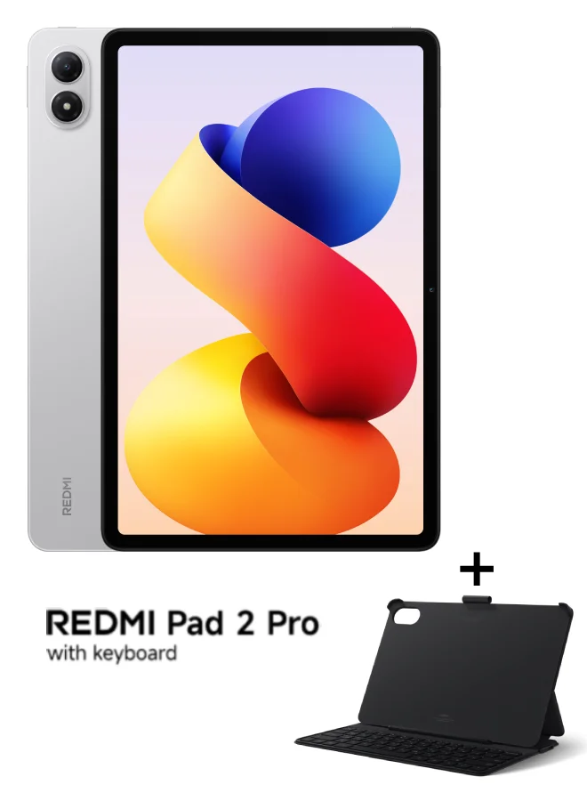 Premium 12.1-inch Tablet 2.5K Display 8GB RAM 256GB Storage WiFi with Keyboard Silver (12.1 inch) lobnl