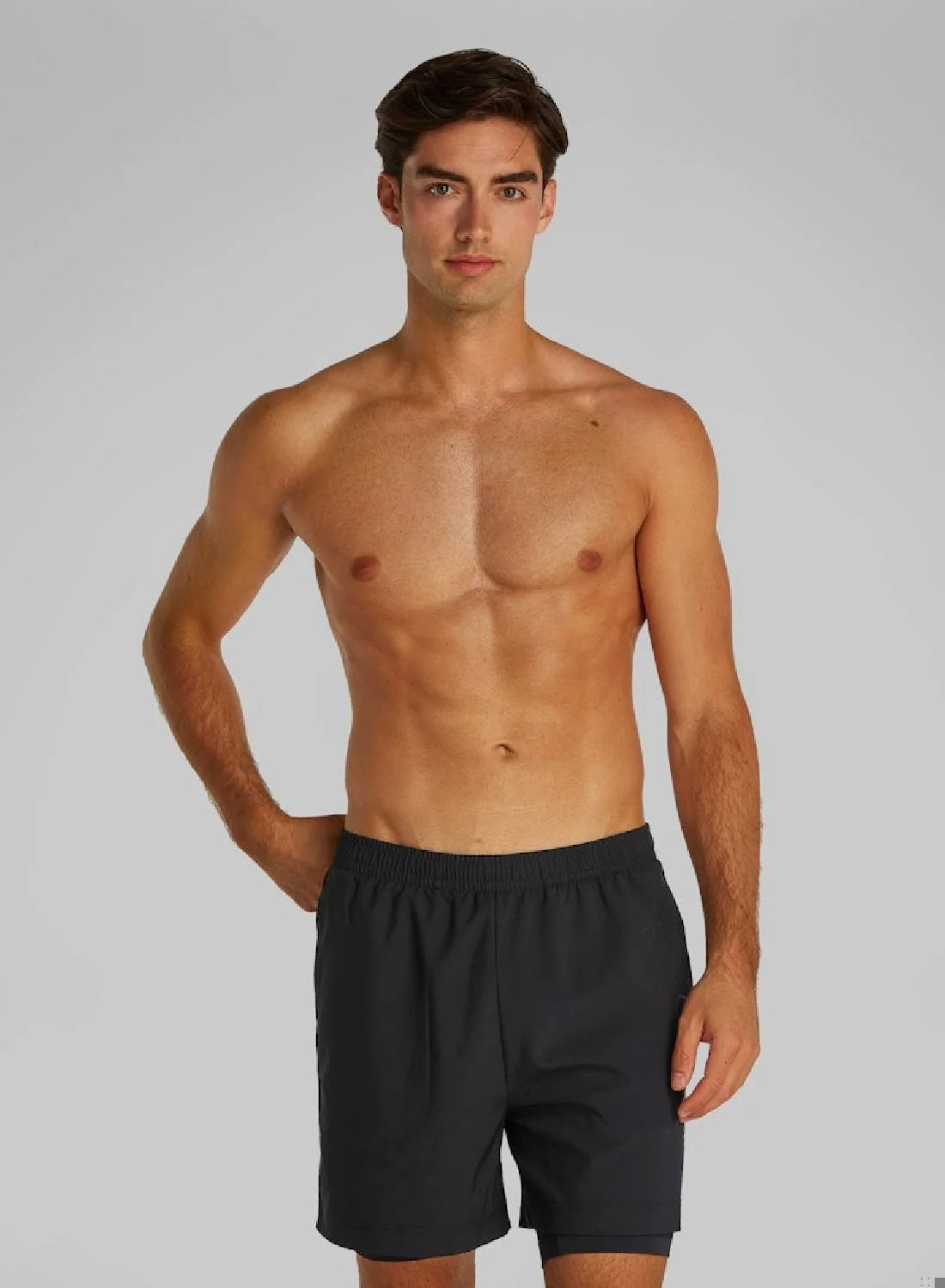 Premium Athletic Gym Shorts Breathable Performance Activewear for Men (Black, Large) murwy