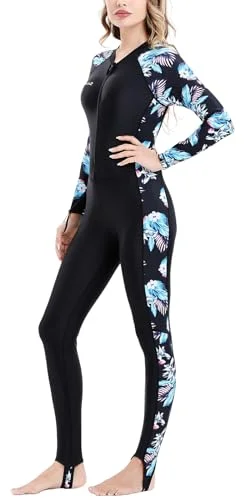 Premium Full Body Diving Skin Suit UV Protection Quick Dry Swimwear for Water Sports (Unisex, Black, S-XXL) wyfsh