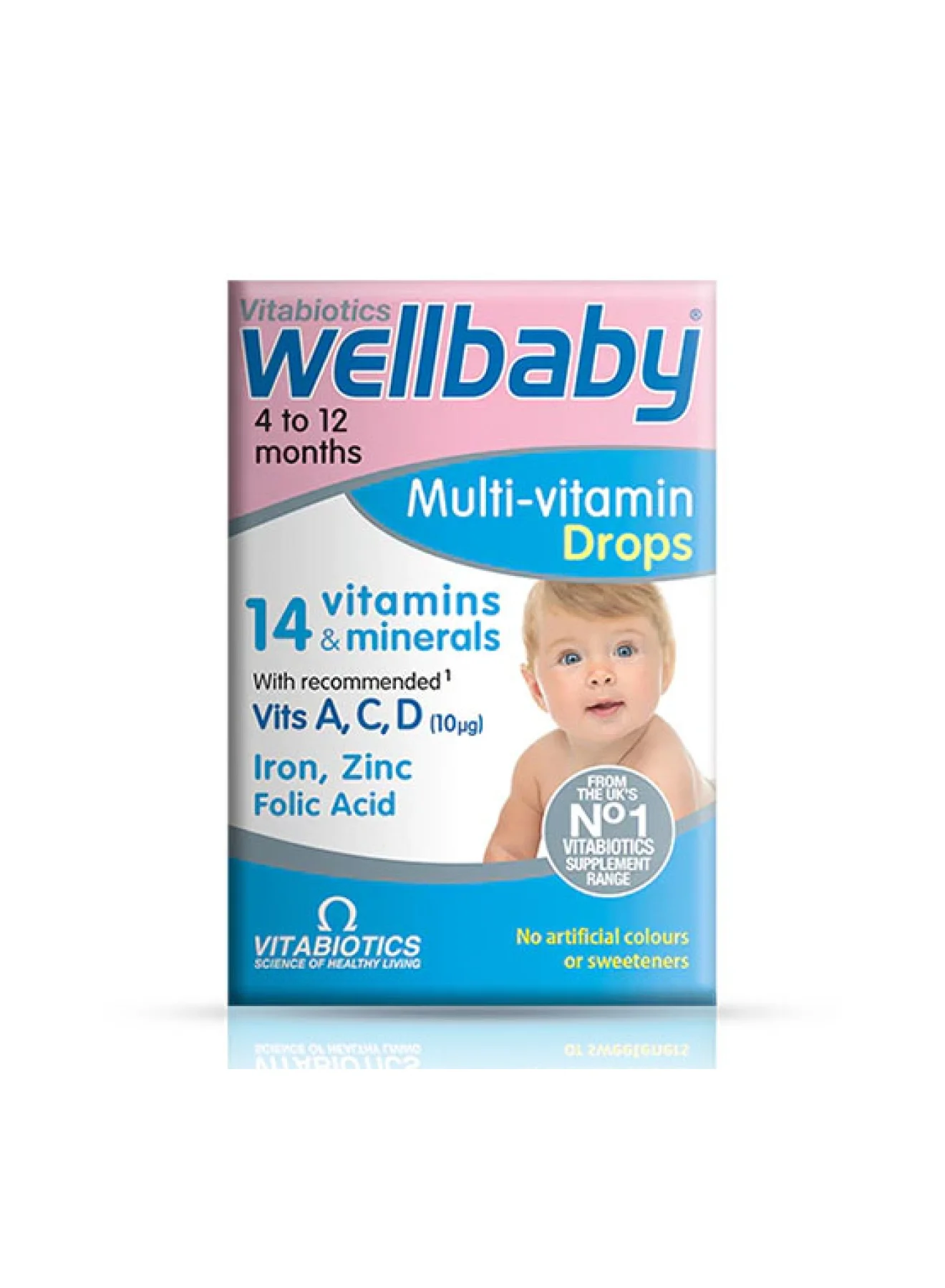 Vitabiotics Wellbaby Multi-Vitamin Drops Premium Nutritional Supplement for Infants (30 mL) fwibn