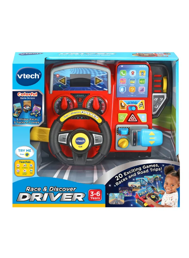 Interactive Race and Discover Steering Wheel Learning Toy for Kids (Educational Electronic Activity Set) bf3rr