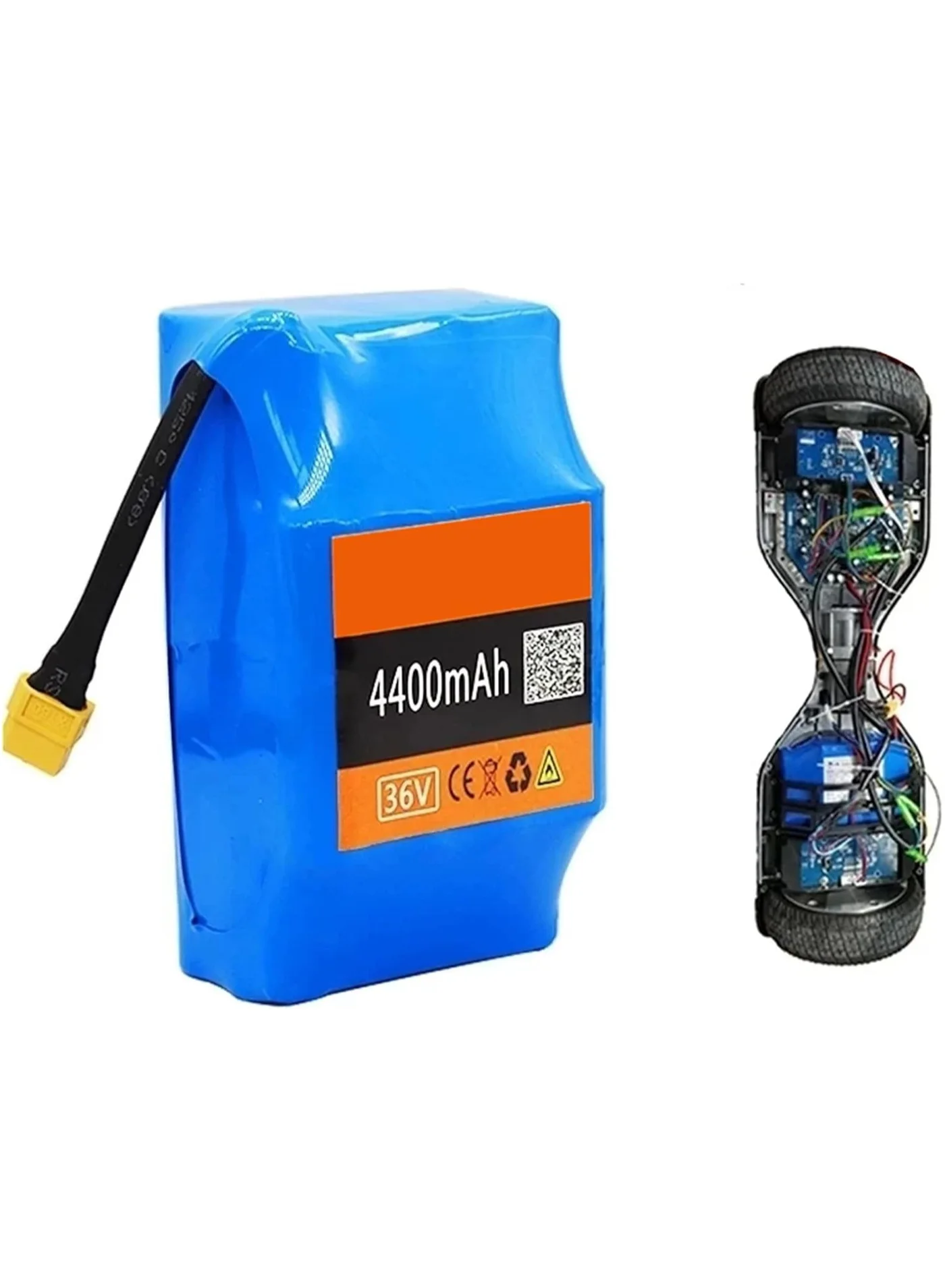 TIGER 36V 4.4Ah Lithium Battery Pack for Electric Scooters and Balancing Boards (XT60 Plug, 10S2P, 4400mAh) lj19o