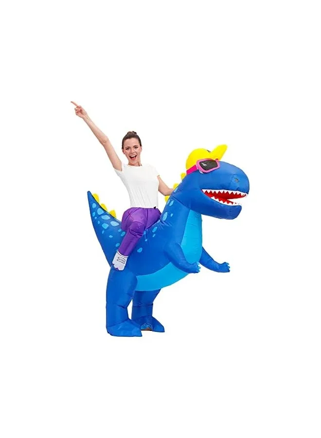 Loquat Inflatable Dinosaur Costume for Adults Premium Polyester Blow Up Suit for Parties and Events (One Size) 82mh9