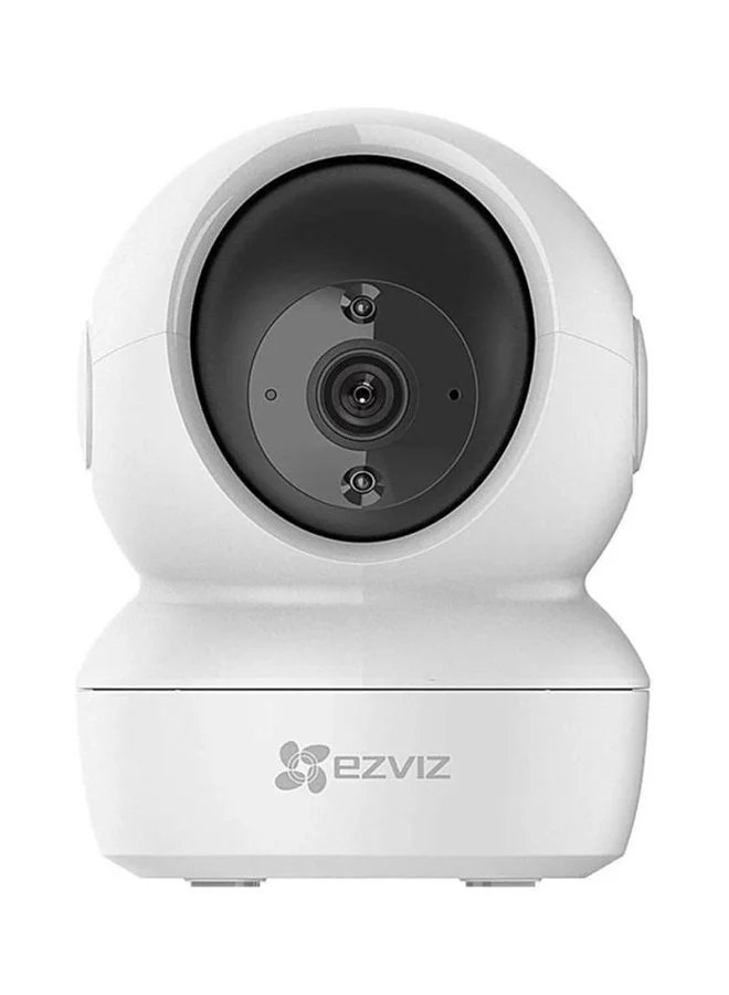 Premium Indoor Security Camera 1080p Full HD Wifi Surveillance System with 360 Degree Pan-Tilt Smart Tracking and Two-Way Audio (White) djfom