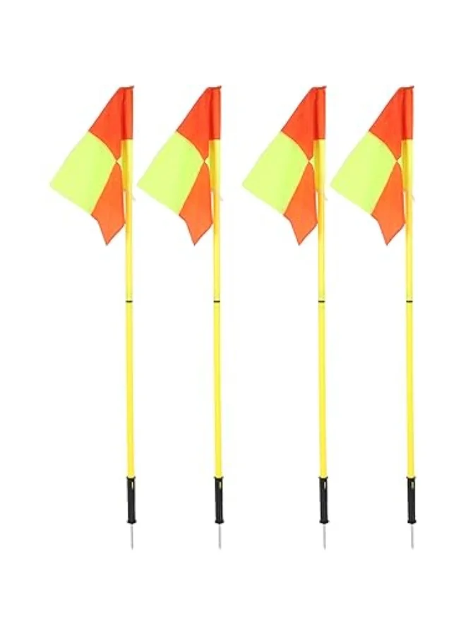 General Professional Football Corner Flag with Spring Base and Clip (175 x 3 cm) 28so4